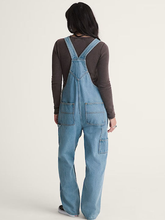 Damen Denim Jumpsuit Light Stonewash