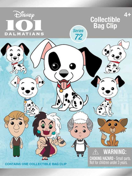One Hundred One Dalmatians 3d Foam Bag Clips Serie 72 Display 24
