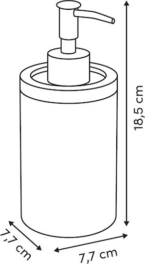 5Five Dispenser Κεραμικό Ροζ 400ml