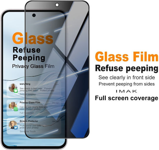 Samsung Galaxy A27 5G Imak Privacy Full Tempered Glass Screen Protector Black