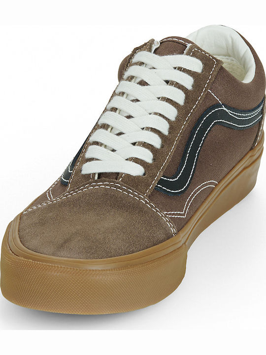 Old Skool Damen Sneakers Braun