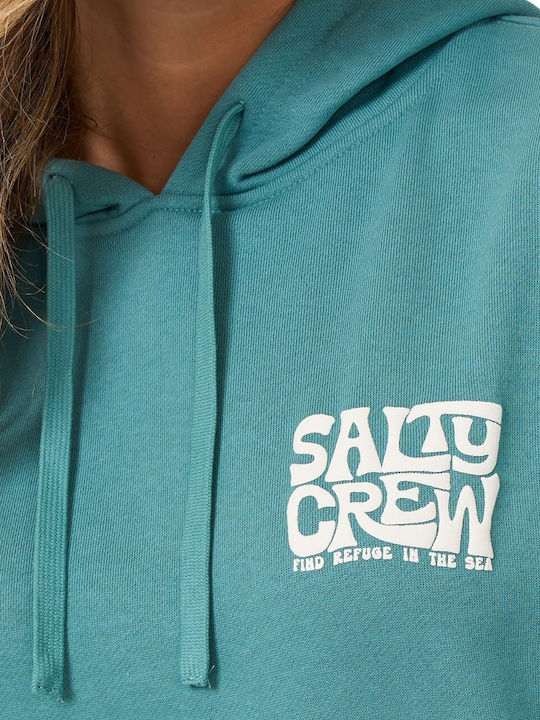 Women's Sweatshirt Hooded Teal