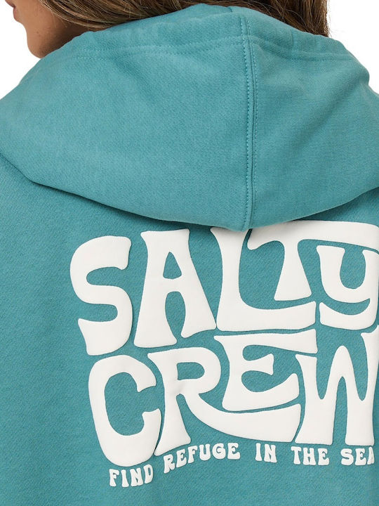 Women's Sweatshirt Hooded Teal