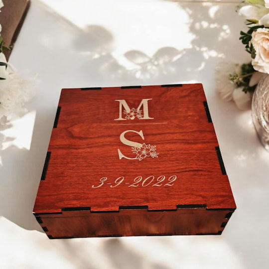 Strawberry 3D Memory Box Made of Wood