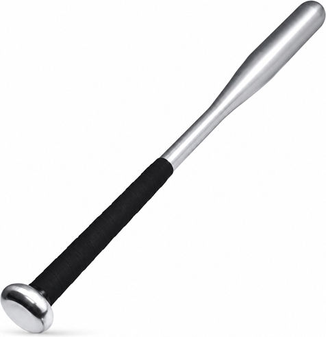Set Two Depox Aluminum Baseball Bats 63 Cm Silver