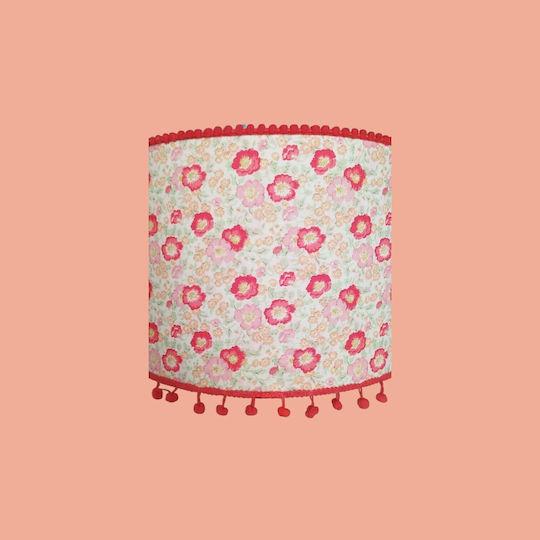 Single-Light Kids Ceiling Hanging Light with E27 Socket Red 36x25cm
