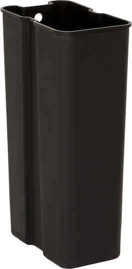 5Five Waste Bin Metallic with Pedal 30lt Black