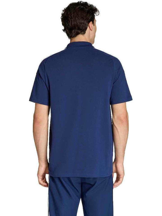 adidas Polo Bluză Albastru marin / Alb