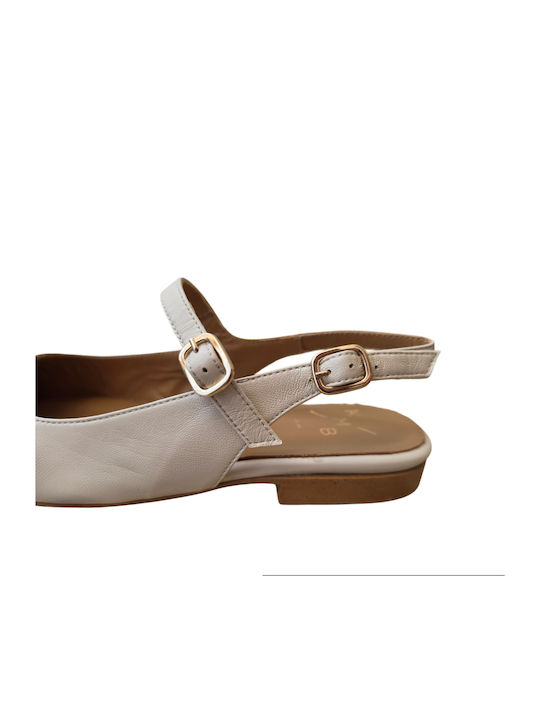 Damen Ballerinas Slingback Mit Riemen Rosa