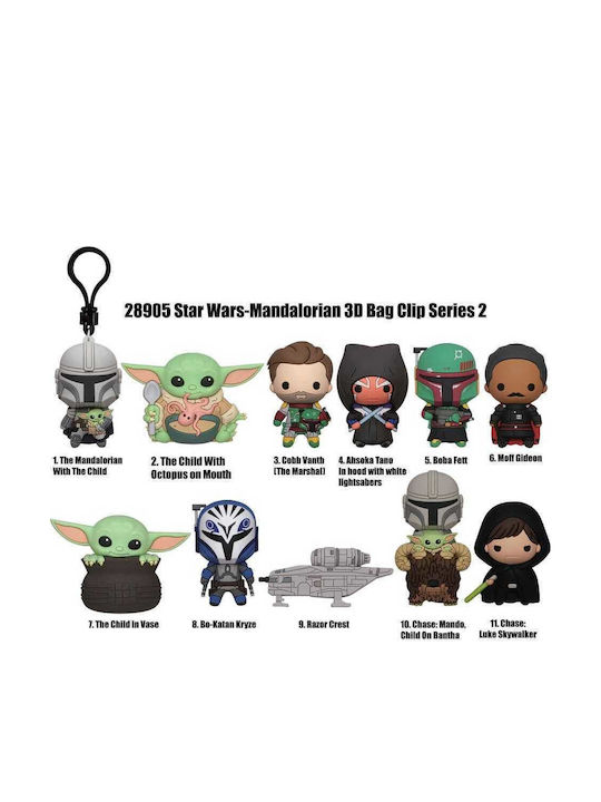 Star Wars Mandalorian 3d Foam Bag Clips Series 2 Display 24