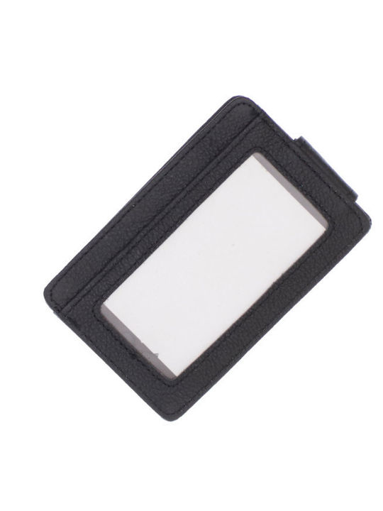 Portofel bărbătesc de Piele pentru Carduri Negru