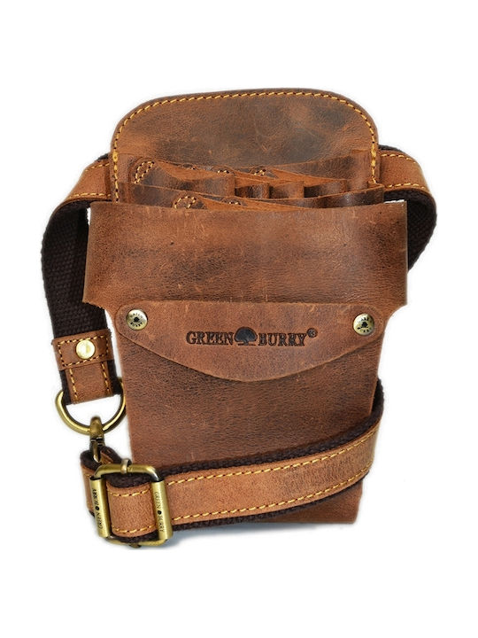 Geantă bărbătească de umăr / tip crossbody din piele Bej