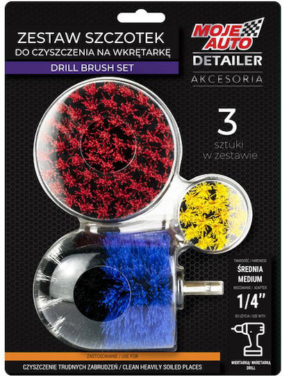 Moje Auto Set Haushaltsreinigungsbürsten 19-628 Drehend Bohrer 3 Stück