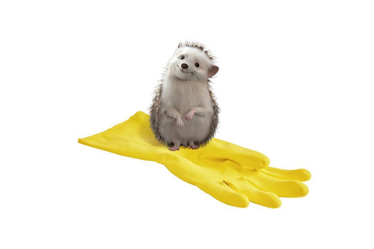 Spontex Latex Cleaning Gloves Large Yellow