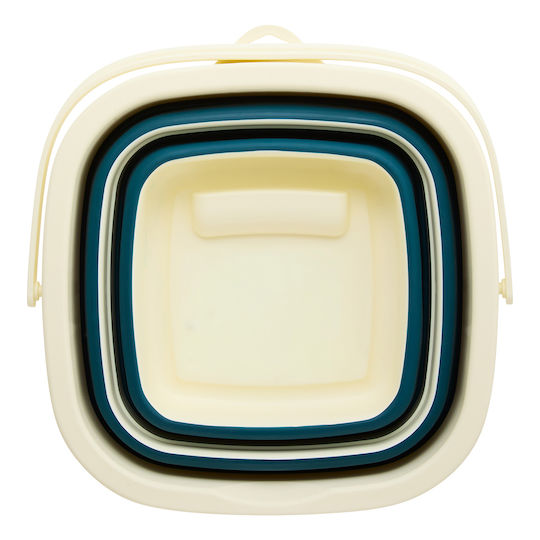 5Five Klappbarer Reinigungseimer Platz 25x20x26cm Fassungsvermögen 5l Blau