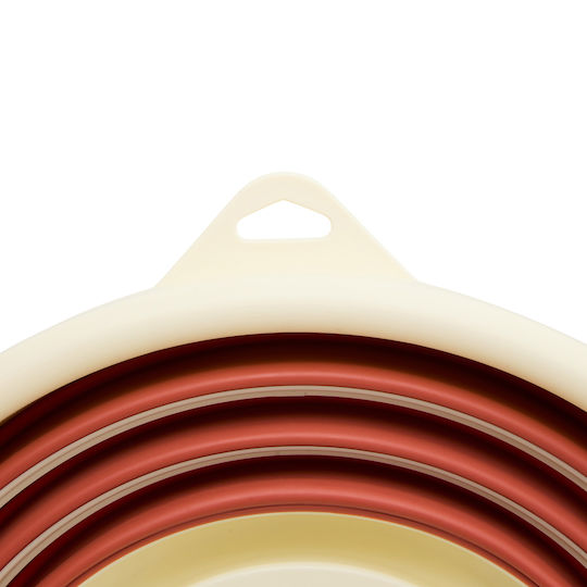 5Five Folding Round Cleaning Bucket 33x33x25.2cm Capacity 10lt Brown