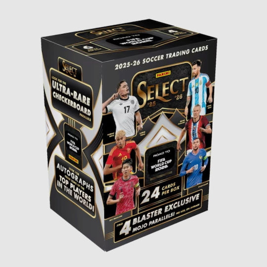 Спортни колекционерски карти Panini 2025-26 Road To Fifa World Cup Soccer Select Blaster Box 6 Пакета