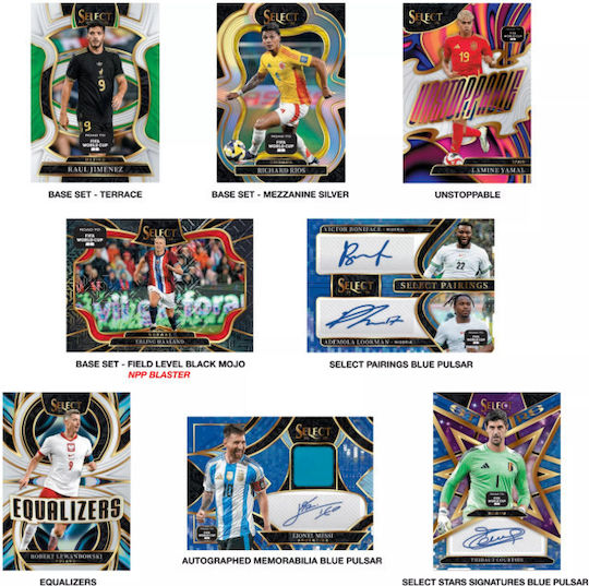Спортни колекционерски карти Panini 2025-26 Road To Fifa World Cup Soccer Select Blaster Box 6 Пакета