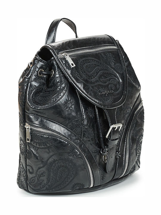 Set Knitted Women's Backpack Bag Black