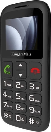 Kruger & Matz Simple 923 4G Dual SIM Κινητό με Μεγάλα Κουμπιά (Αγγλικό Μενού) Μαύρο