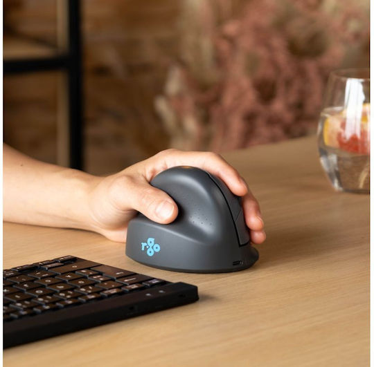R-Go Tools HE Basic Ασύρματο Εργονομικό Bluetooth Vertical Ποντίκι για Αριστερόχειρες Μαύρο