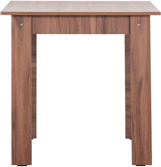 Quadratischer Küchentisch Aus Holz Walnuss 80x80x77cm Freebox