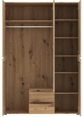 Torfiou 117 Τρίφυλλη Ντουλάπα με Καθρέπτη 137x55x200cm Torfiou 117 Τρίφυλλη Ντουλάπα με Καθρέπτη 137x55x200cm