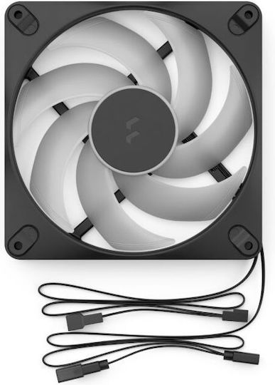 Fractal Design Dynamic 3 - 14 Вентилатор за кутия 140mm (1800rpm / 76.3cfm) Без светодиоди Осветление и Свързване 4-изводна ШИМ