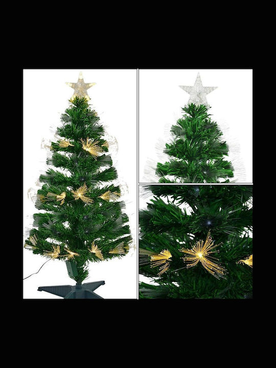 Christmas Tree 120cm With Optical Fiber Lighting White
