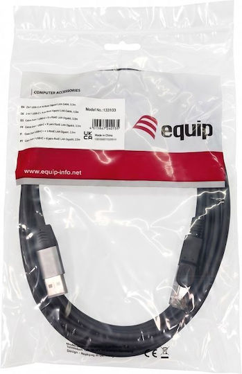 Equip U/UTP Мрежов Кабел Ethernet 3м Черен