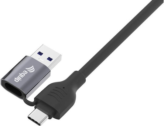 Equip U/UTP Мрежов Кабел Ethernet 1м Черен