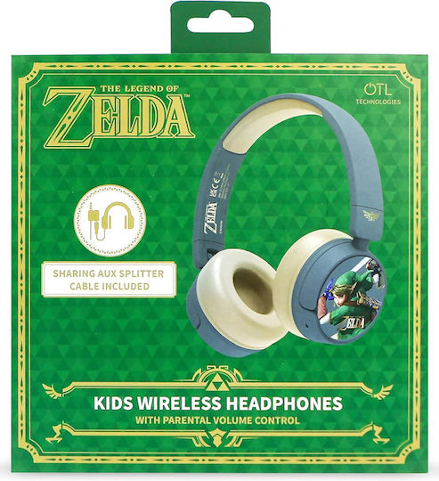 OTL Zelda Ενσύρματα Παιδικά Over Ear Ακουστικά με 24 ώρες Λειτουργίας Γκρι