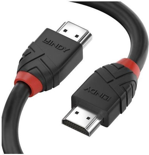 Lindy Καλώδιο HDMI male - HDMI male 5m Μαύρο
