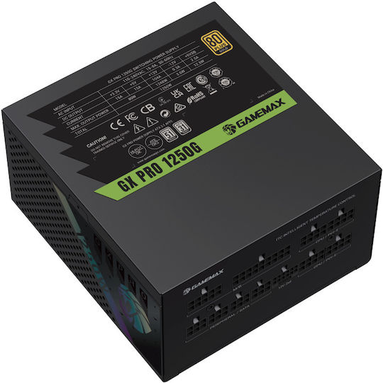 GameMax GX PRO 1250G 1250W Μαύρο Τροφοδοτικό Υπολογιστή Full Modular 80 Plus Gold