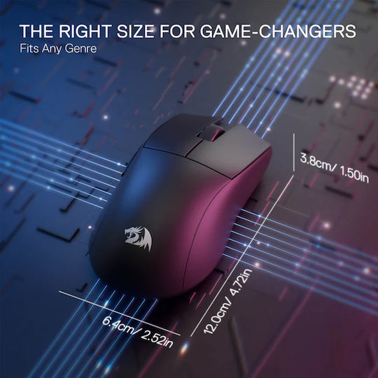 Redragon K1NG M916 Ασύρματο Gaming Ποντίκι 24000 DPI Μαύρο