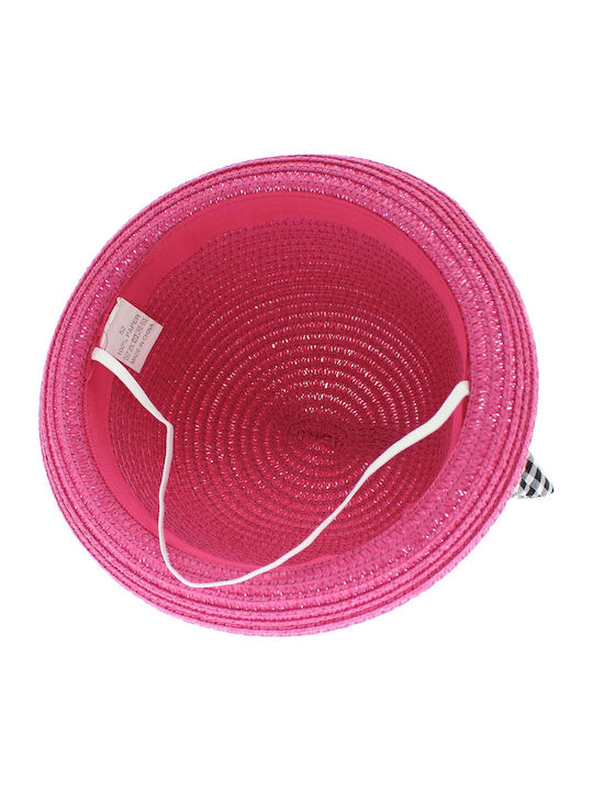 ButicCochet Palarie Copii Din Paie Fuchsia