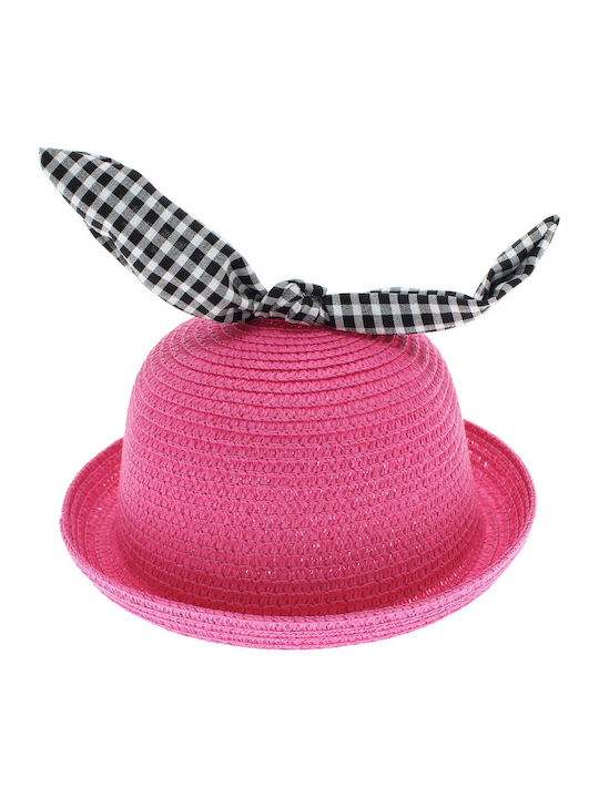 ButicCochet Palarie Copii Din Paie Fuchsia