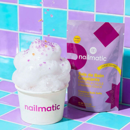 Nailmatic Crackling Badezusatz Für Fußbad Lila