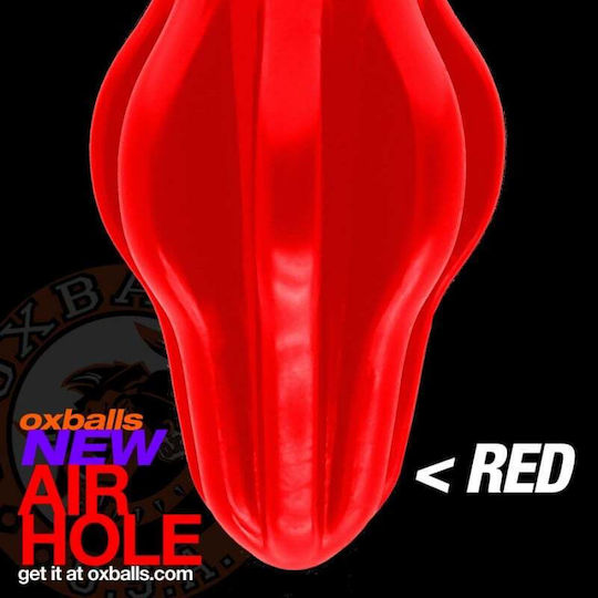Oxballs Airhole Пернат Червен Анален Щепсел Червен-м