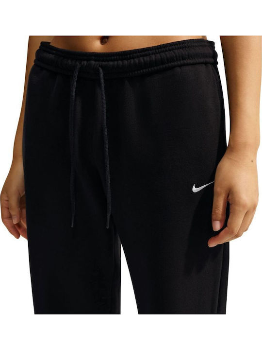 Studio Fleece Flared Sweatpants Fleece Black