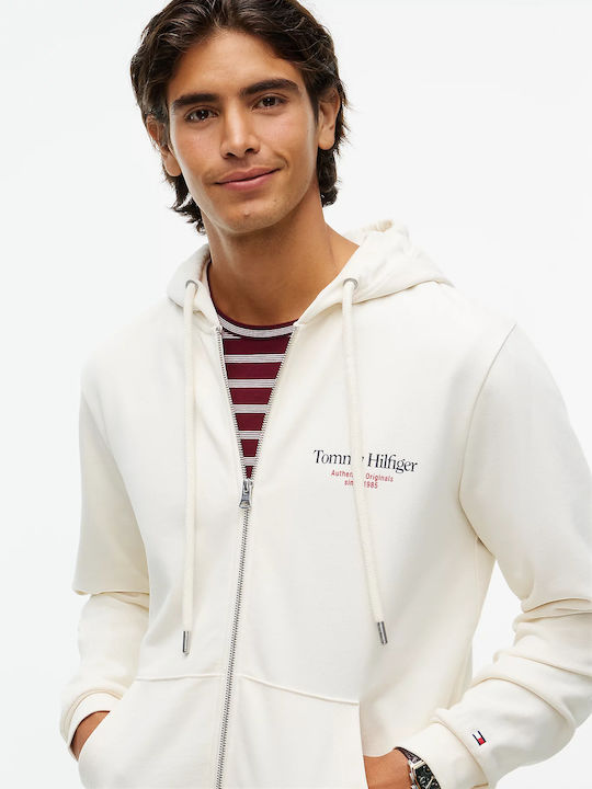 Herren Fleecejacke Cremé