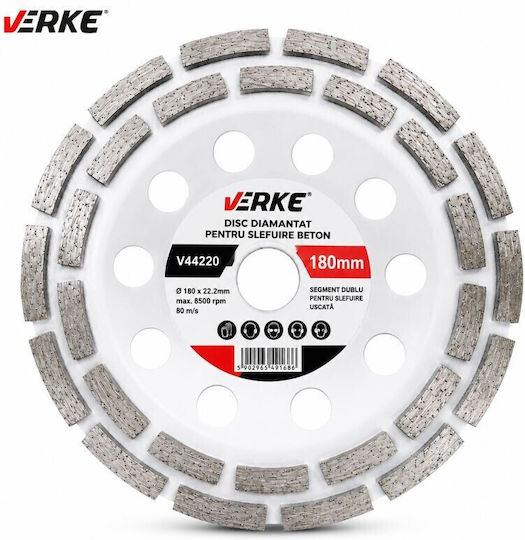 Concrete Grinding Kit 180 Mm Verke Diamond Disc + 180 Mm Dust Extraction System Top442201114