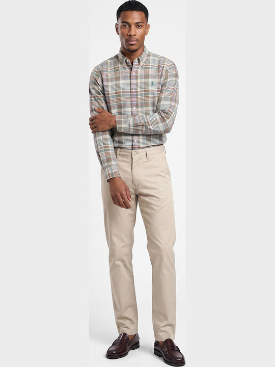 Ανδρικό Παντελόνι Chino Regular Fit Μπεζ