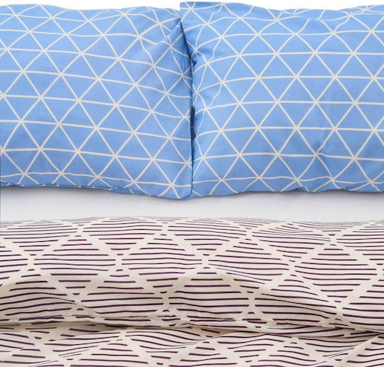 Heinner Set Husă pentru pilotă 100% bumbac 180x200cm Semidublă cu față de pernă și 1 cearșaf Roly