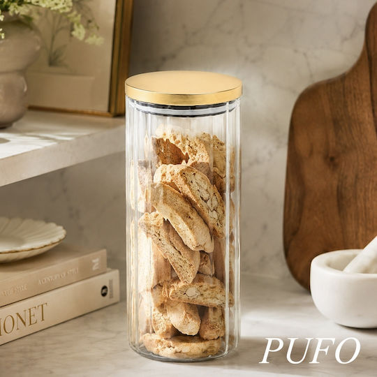 Jar for Pasta Cereals Sugar Coffee with Lid Glass 950ml