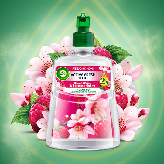 Ersatz Air Wick Active Fresh Kirschenblüten & Saftige Himbeeren 228 Ml
