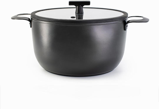 Duka Tiefe Kochtopf aus Aluminium 4lt