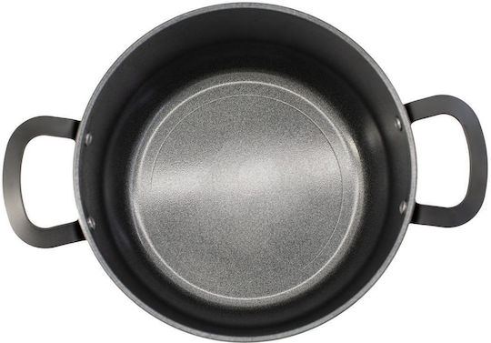 Duka Tiefe Kochtopf aus Aluminium 4lt