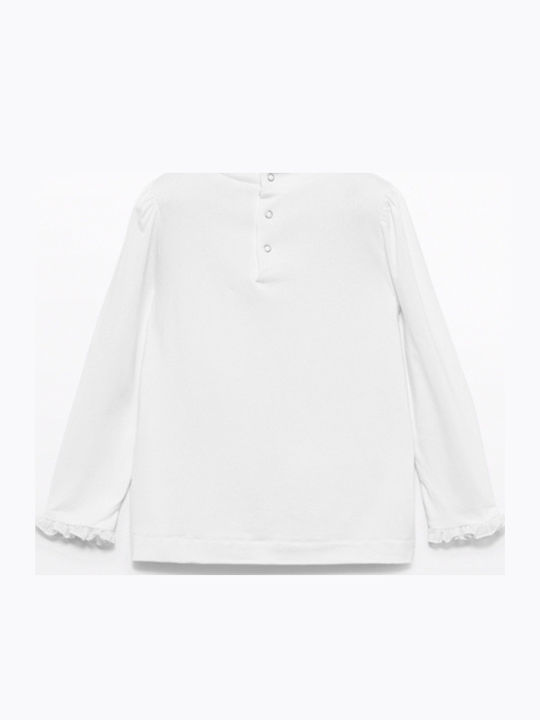 Kids Turtleneck Long-sleeved Cream