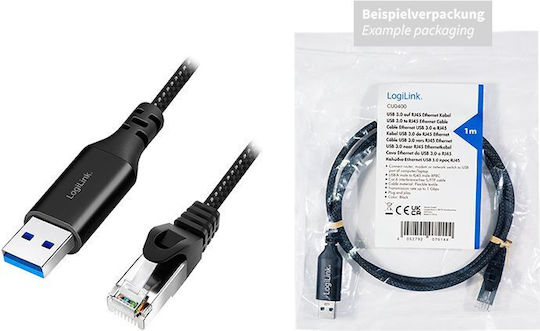 LogiLink USB 3.0 Cable USB-A male - RJ45 Μαύρο 5m CU0404